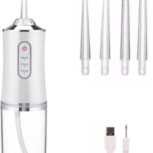 Portable Oral Irrigator with 4 Jet Nozzles & 3 Water Pressure Modes