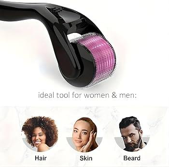 540 Titanium Microneedle Derma Roller With 2.5 mm Length Needles for Face, Beard & Hair - Image 23