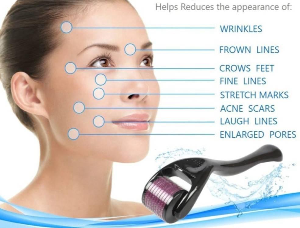 540 Titanium Microneedle Derma Roller With 2.5 mm Length Needles for Face, Beard & Hair - Image 24