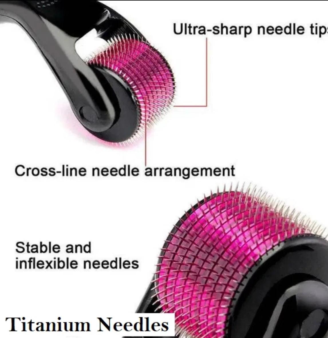 540 Titanium Microneedle Derma Roller With 2.5 mm Length Needles for Face, Beard & Hair - Image 20