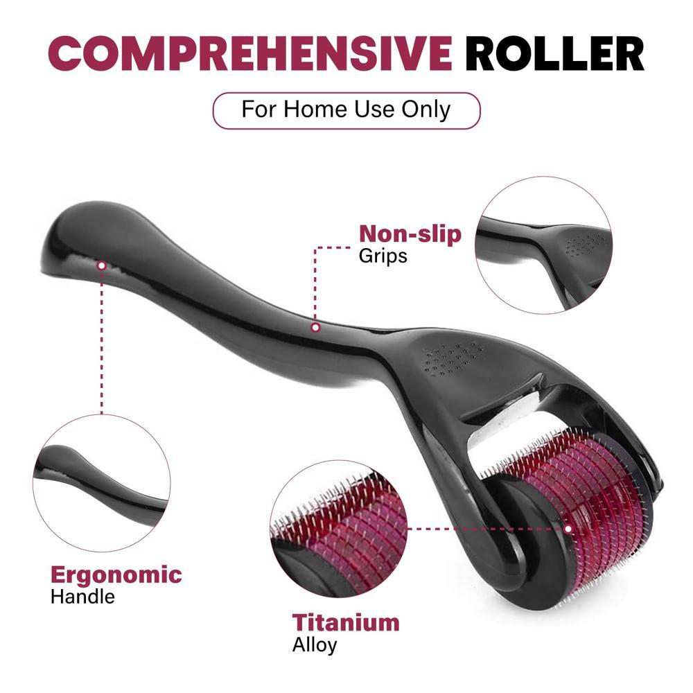 540 Titanium Microneedle Derma Roller With 2.5 mm Length Needles for Face, Beard & Hair - Image 19