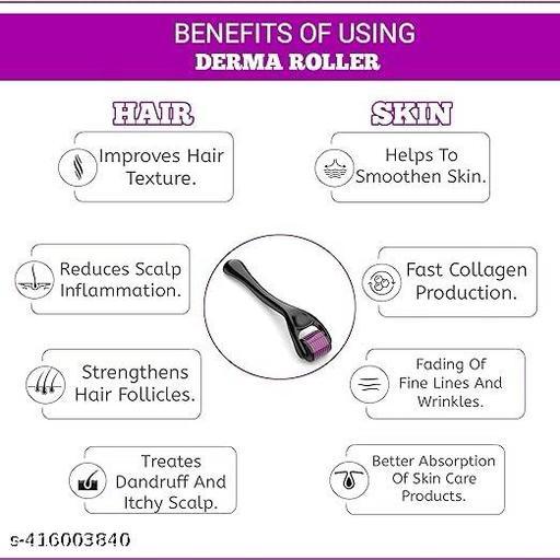 540 Titanium Microneedle Derma Roller With 2.5 mm Length Needles for Face, Beard & Hair - Image 17