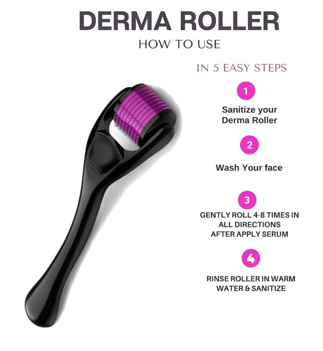 540 Titanium Microneedle Derma Roller With 2.5 mm Length Needles for Face, Beard & Hair - Image 7