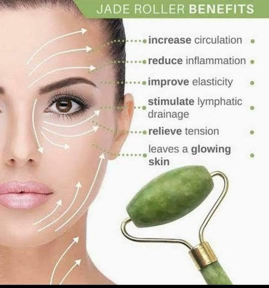 Natural Jade Facial Roller & Gua Sha Set - Image 6