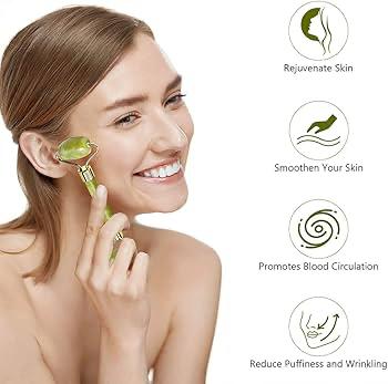 Natural Jade Facial Roller & Gua Sha Set - Image 12