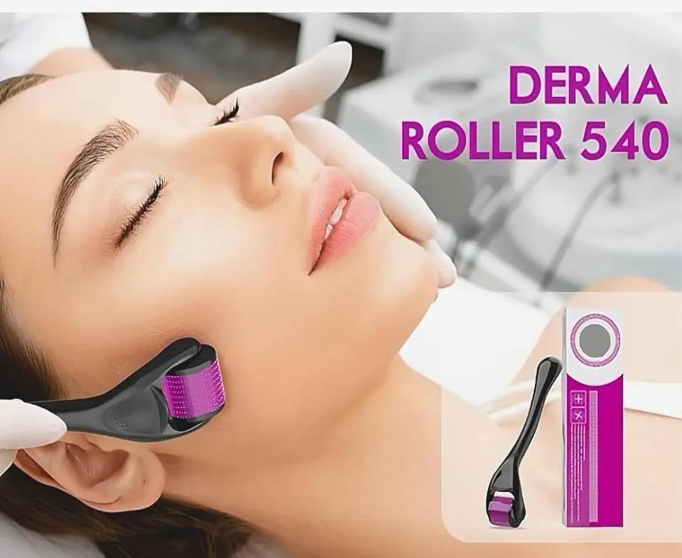 540 Titanium Microneedle Derma Roller With 2.5 mm Length Needles for Face, Beard & Hair - Image 4